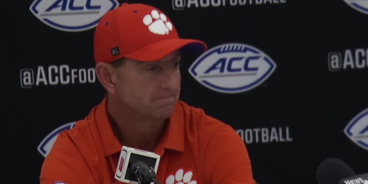 Dabo Swinney addresses the media following loss to Georgia Tech