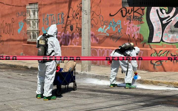 Alerta derrame de ácido sulfúrico en la colonia Industrial en Monterrey; cuerpos de auxilio atienden