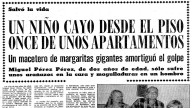 Un milagro en Alicante hace 50 años: un niño de dos años resultó ileso tras caer de un undécimo piso