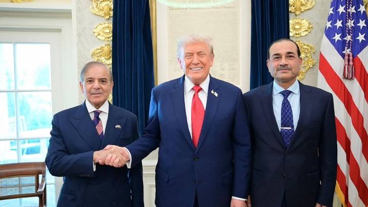 US President Donald Trump meets Pakistan PM Shehbaz Sharif and Army Chief Asim Munir