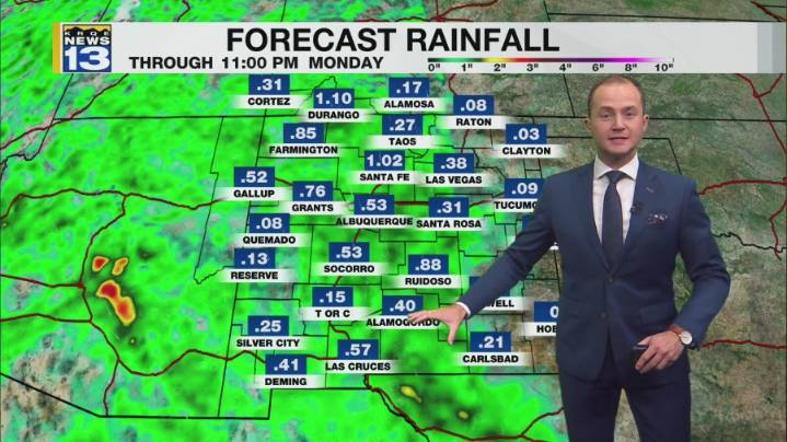 Heavy rain possible this weekend across New Mexico