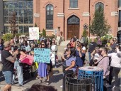 How horrific child sex crime drew hundreds to protest
