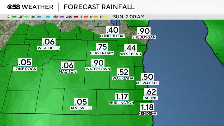 Getting some needed rain for part of the weekend