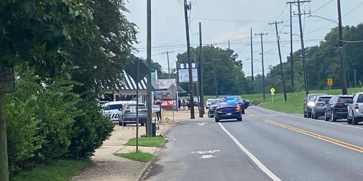 Heavy police presence on Rapides Avenue