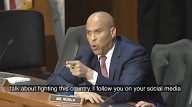Cory Booker lays into Kash Patel: "I'm not afraid of you!" (video)