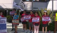 Veterans, nurses protest Trump administration's cuts to Department of Veterans Affairs