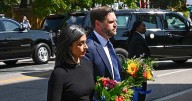 Leftist Protesters Shout at JD Vance as He Pays His Respects at the Site of the Catholic School Shooting