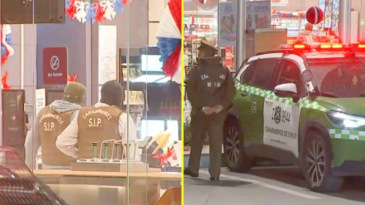 Violento asalto en servicentro de Vitacura: Delincuentes amenazaron con armas de fuego a trabajadores