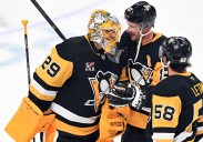 Marc-Andre Fleury stops all 8 shots he sees in unofficial final game with Penguins