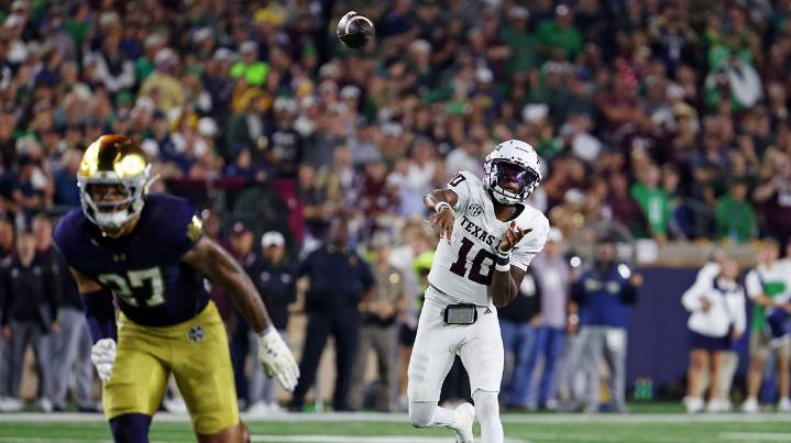 Marcel Reed has fans going wild after Notre Dame takedown