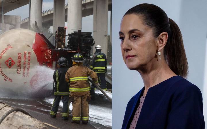 'Vamos a estar ahí, muy presentes': Sheinbaum lamenta explosión de pipa
