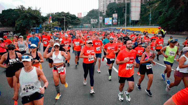 Las vías que estarán cerradas en Caracas por la carrera Gatorade Caracas Rock 2025