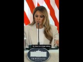 First lady Melania Trump makes rare appearance at AI education event