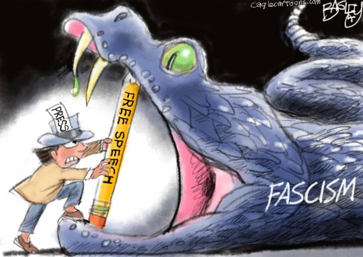 Cartoonist’s take: ‘Free speech’