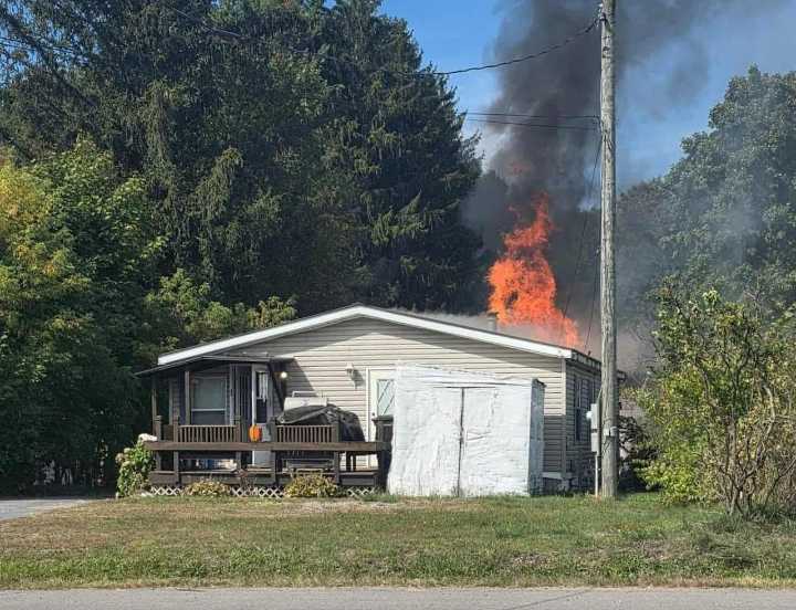 Fire damages Oswego County home