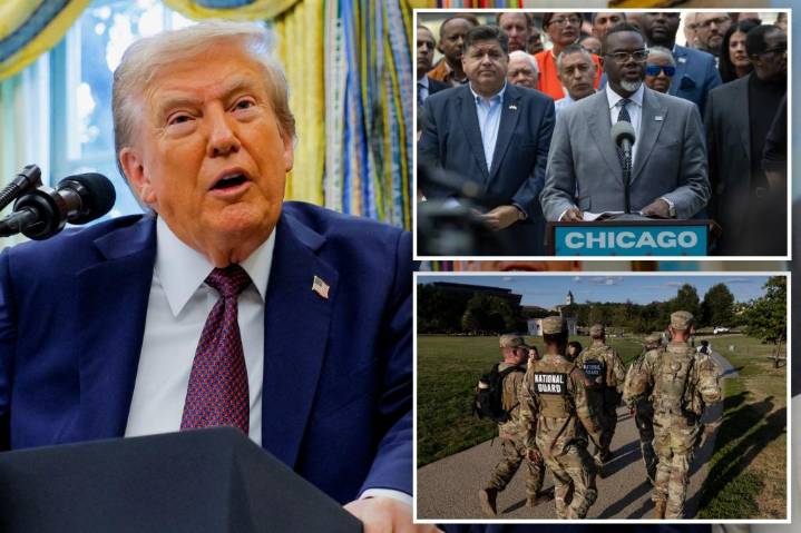 Trump insists National Guard 'going in' to Chicago, but 'I didn't say when'