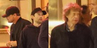 BFFs Leonardo DiCaprio & Tobey Maguire Spotted Getting Dinner with Rock Icon Mick Jagger | Andrew Watt, Leonardo DiCaprio, Mick Jagger, Tobey Maguire