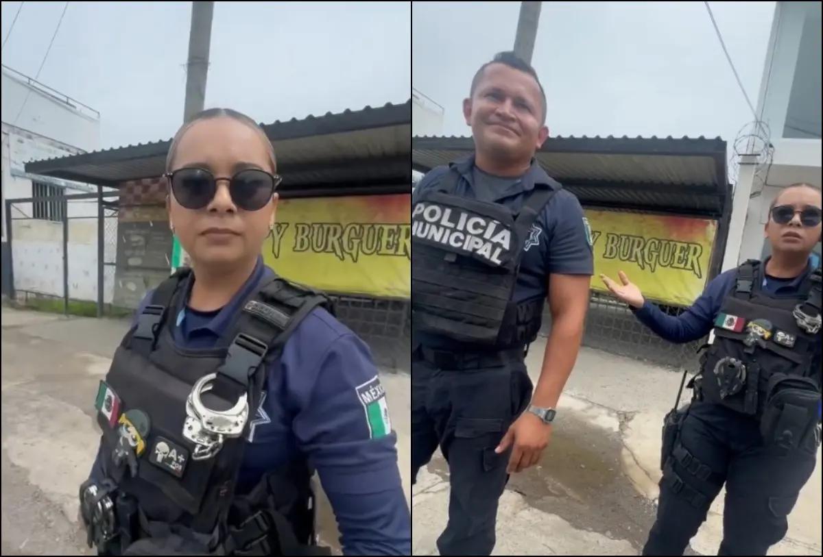Investigan a policías de Bahía tras altercado con motociclista en Mezcales