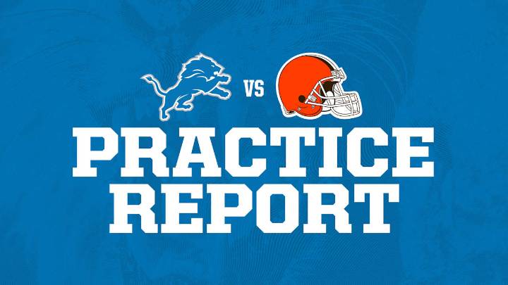 Lions vs. Browns practice report: Sept. 24