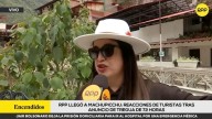 Machupicchu: turistas reaccionan tras el anuncio de tregua de 72 horas