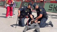 Un detenido y varios identificados en las protestas propalestinas en la llegada de La Vuelta a Monforte de Lemos