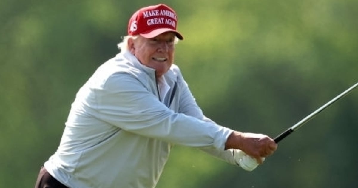 Trump, 79, Uses Old Golf Pic to Prove He’s Alive and Well