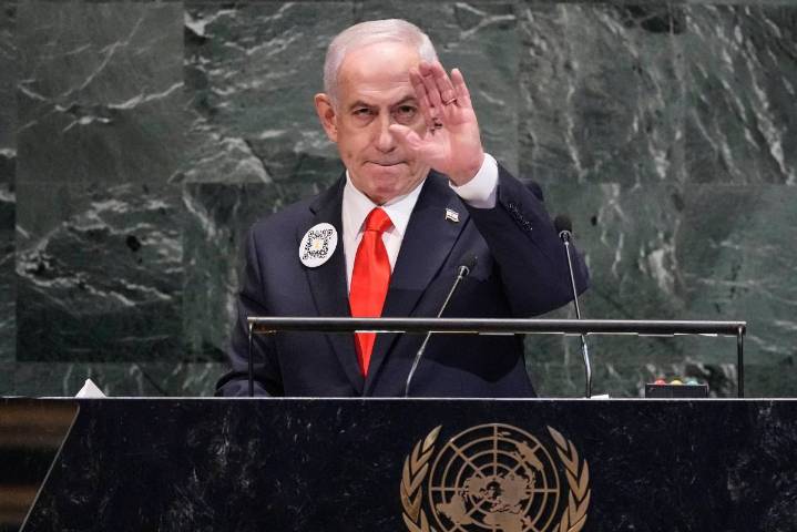 Asistencia de Benjamín Netanyahu la ONU marcada por el boicot y una protesta de cerca de 2,000 personas