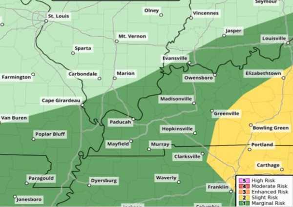 Some strong storms possible Friday night