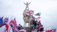 London protest organized by far-right activist exceeds 100,000 as small clashes break out