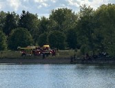 Vehicle found in lake behind Naperville police and fire departments
