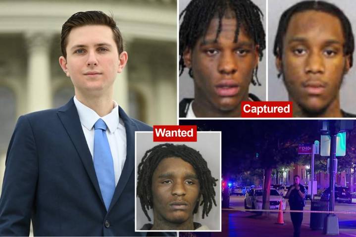 Mugshots of Capitol Hill intern Eric Tarpinian-Jachym murder suspects revealed as manhunt continues for third suspect