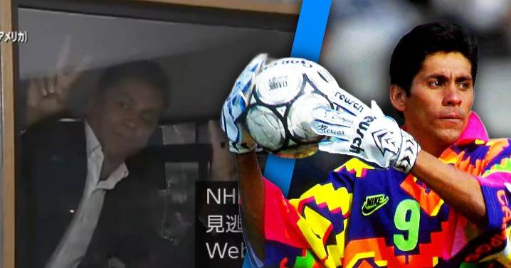 Jorge Campos apareció en la transmisión japonesa del México vs Japón