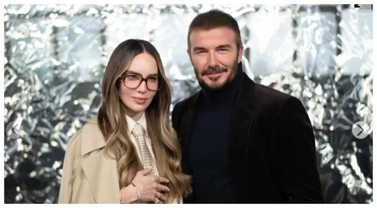 Belinda y David Beckham roban miradas en la Semana de la Moda de Milán