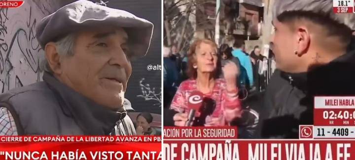 Tenso cruce entre vecinos en la previa del acto de Milei en Moreno: “Ojalá hoy lo caguen a palos”