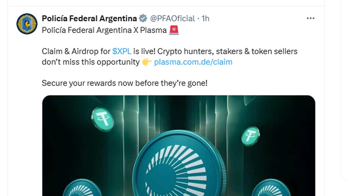¿Hackearon la cuenta de la Policía Federal?
