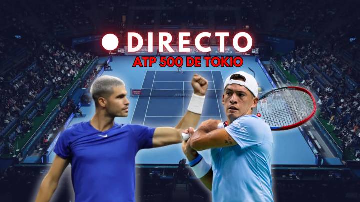 Carlos Alcaraz - Sebastián Báez, en directo: última hora del debut del murciano en el ATP 500 de Tokio 2025