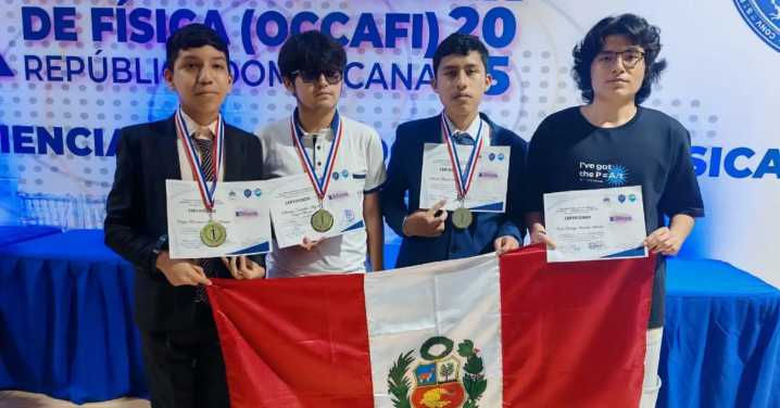 Estudiantes peruanos consiguen medallas de oro en torneo internacional de física 2025