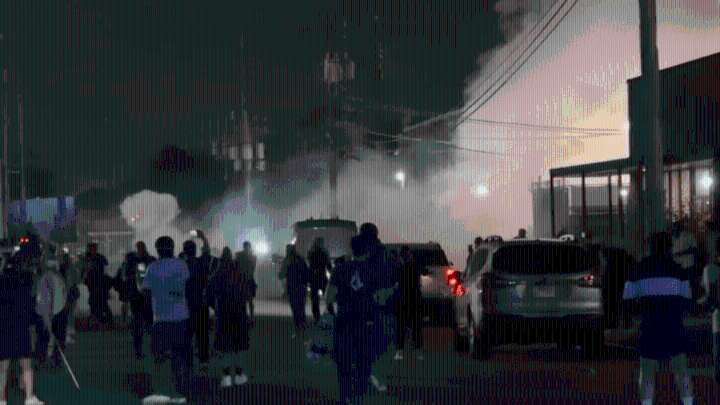 Fireworks, tear gas fly as protestors and ICE clash in Broadview