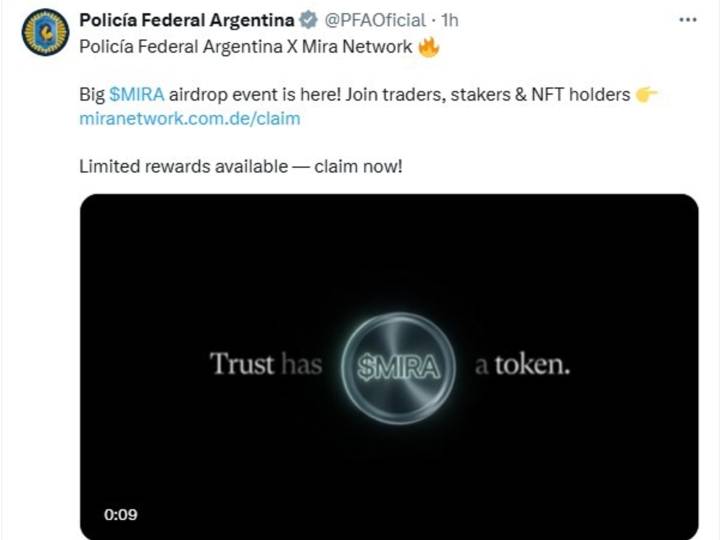 Hackearon el perfil de X de la Policía Federal para promocionar una criptomoneda: "Fue un ataque informático internacional"