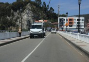 Comienzan los cortes del tráfico por las obras de remodelación del puente de Ribadesella