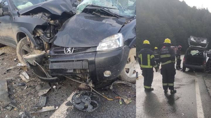 Ruta 40: un muerto y un herido grave por choque frontal entre una camioneta y una Partner
