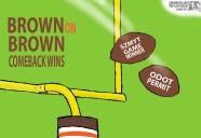 Browns ODOT permit, Packers wins: Darcy cartoon
