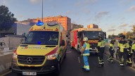 Muere un motorista al ser arrollado por un turismo en la zona de obras de la A