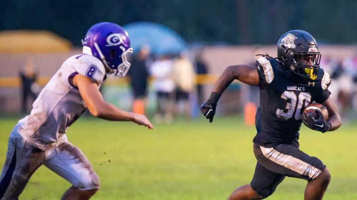 Hear what Buchholz RB Josh Menefee said after his touchdown in the Bobcats blowout win over Nease