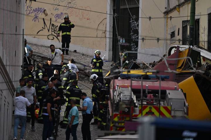 Tragedia en Lisboa quedó grabada: al menos 15 muertos deja descarrilamiento de funicular en capital portuguesa