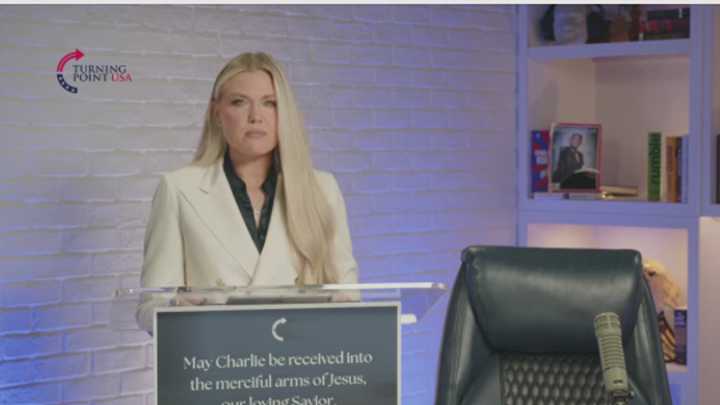 Erika Kirk pays tribute to late husband Charlie in emotional tribute