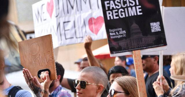 Watch: Writer's Guild Members Protest Outside Disney-ABC Studios After Jimmy Kimmel Suspension