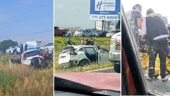 Hidalgo | Se accidentan presuntos escoltas de funcionaria federal: un muerto y tres heridos
