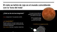 [Infografía] El cielo se teñirá de rojo en el mundo coincidiendo con la ‘luna del maíz’