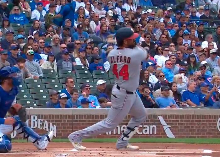 Jorge Alfaro, de 4-1 en triunfo de los Nacionales 6×5 sobre Medias Blancas